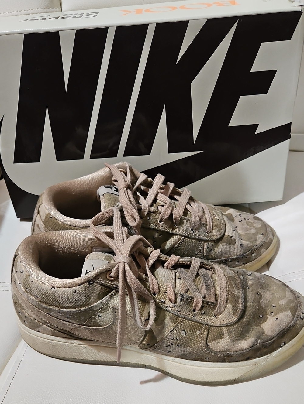Book 1 Camouflage Low-Top Sneakers - Taupe/Pink